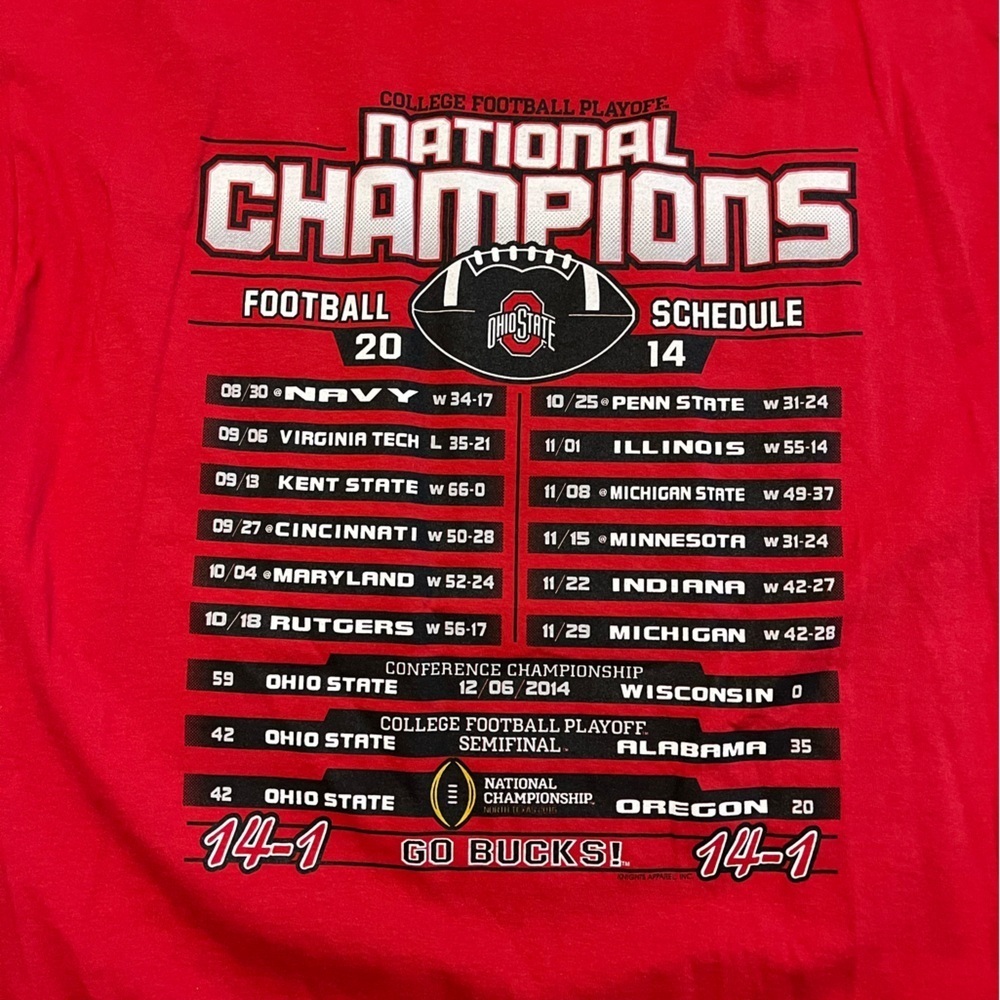 NWT 2014 OSU National Champion Long Sleeve - Picture 3 of 5